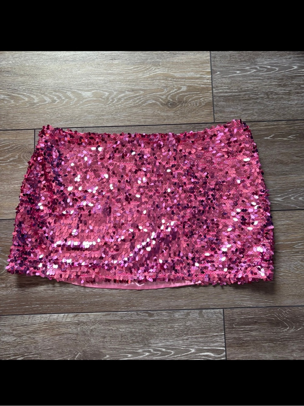 Urban Outfitters Pink Sequined Mini Party Skirt